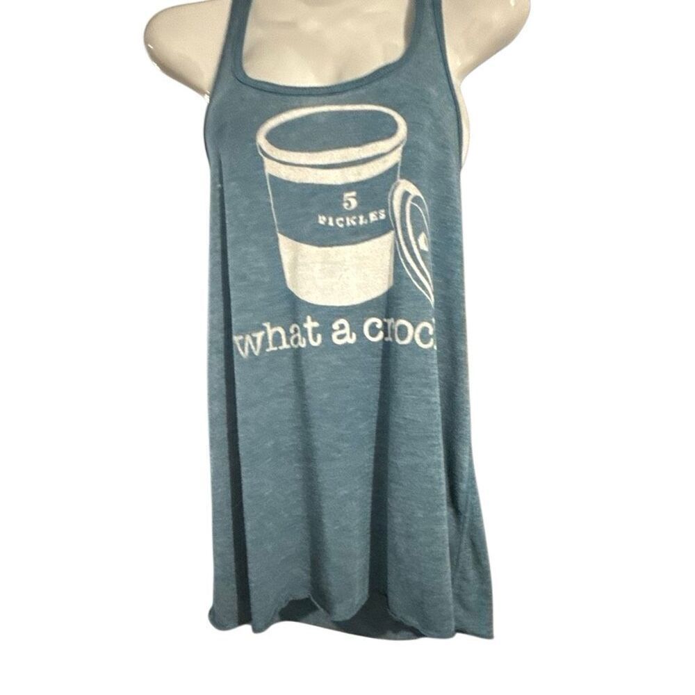 Graphic Racerback Tank – “What a Crock” – Size M